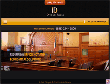 Tablet Screenshot of divorcefilers.com